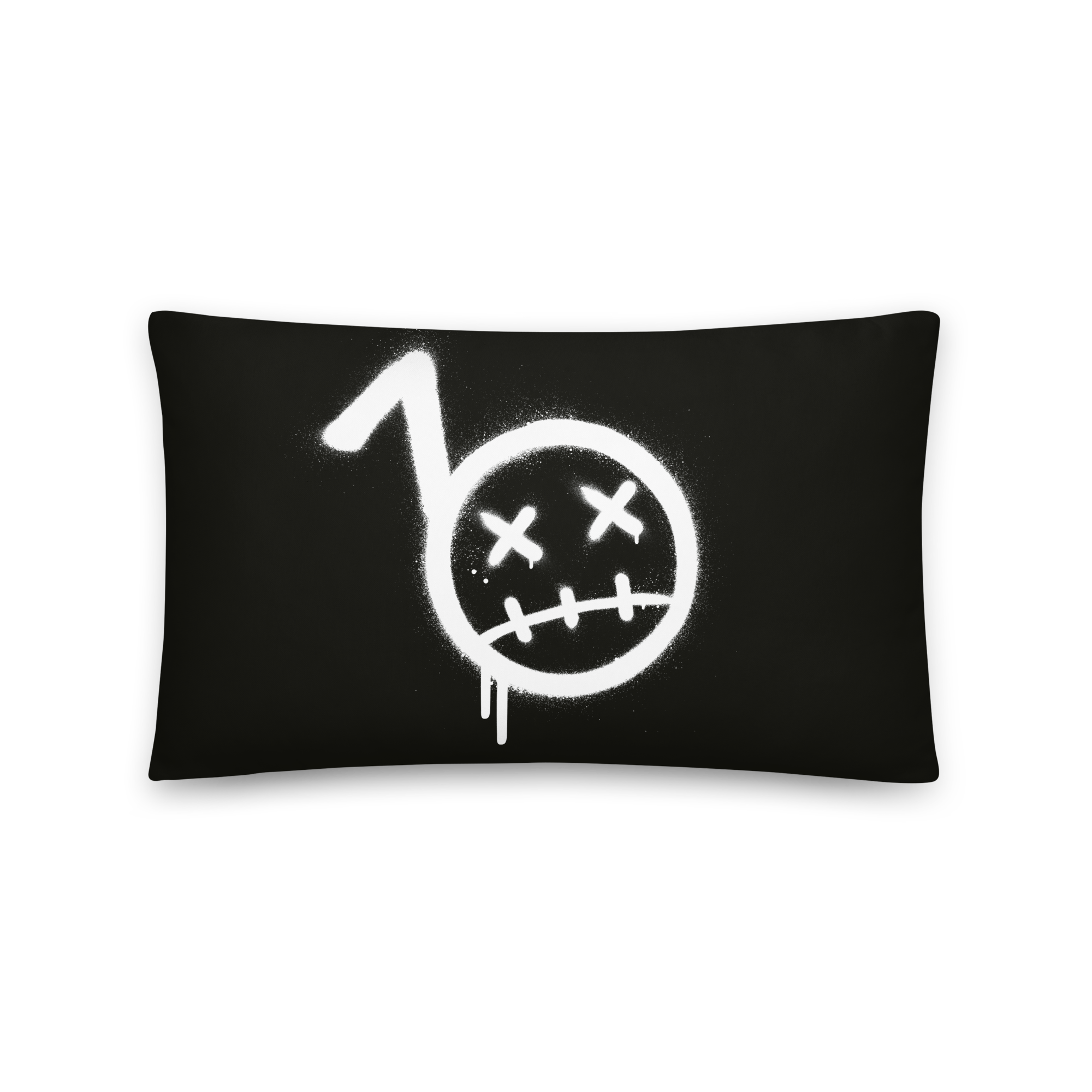 Pillow - Rectangle - 20x12 - Bommy Print - (BLACK)