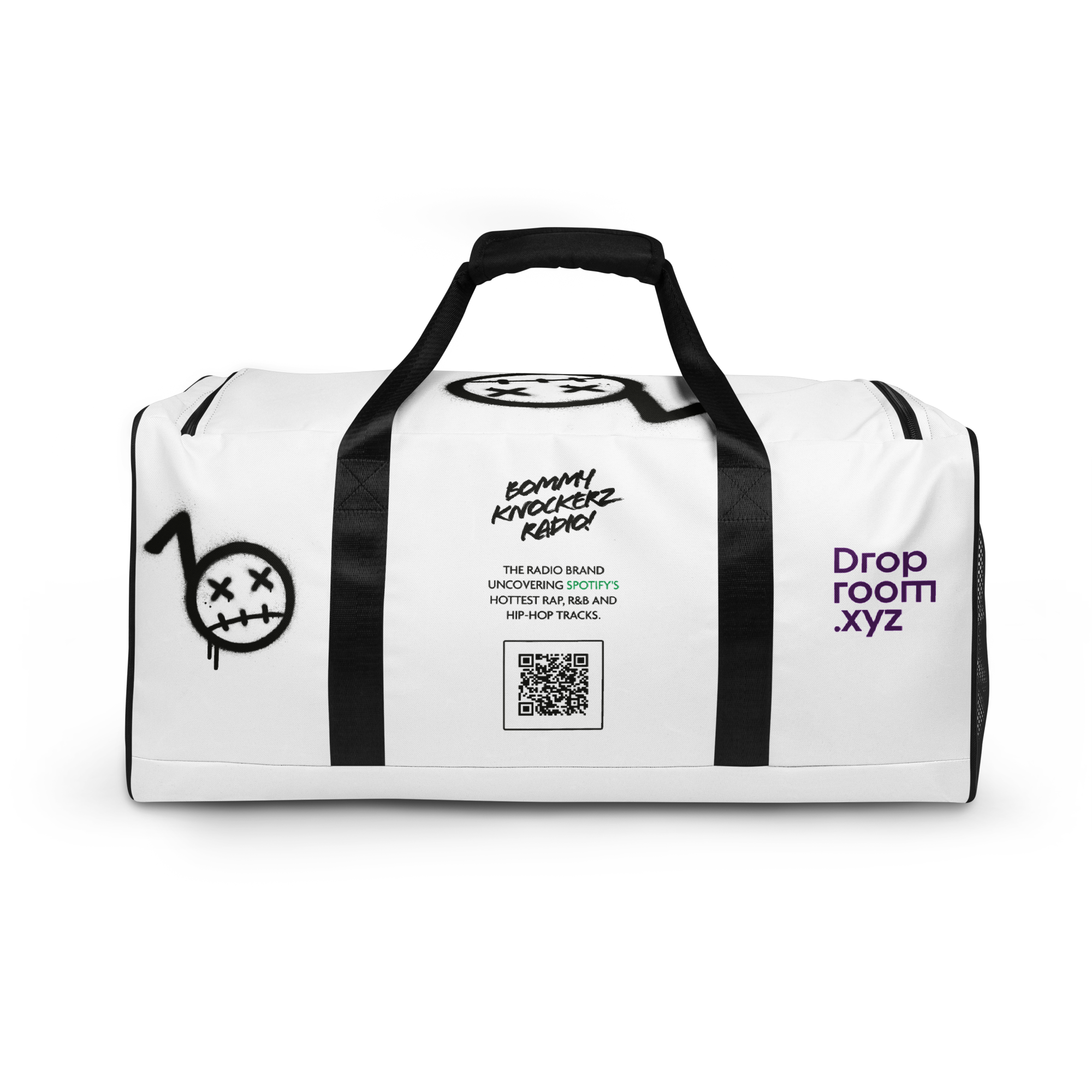 Duffle Bag - Bommy Print - (WHITE)