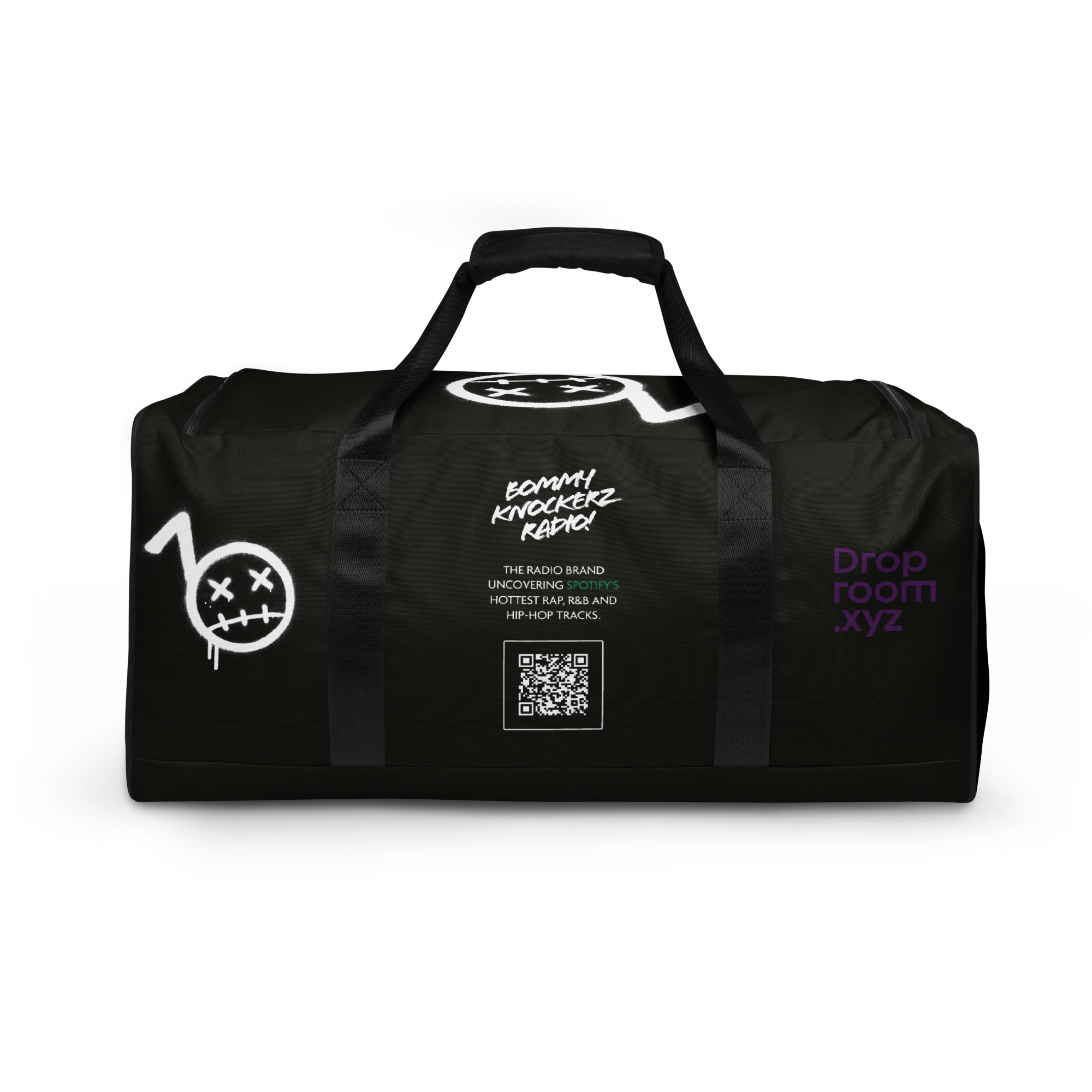 Duffle Bag - Bommy Print - (BLACK)