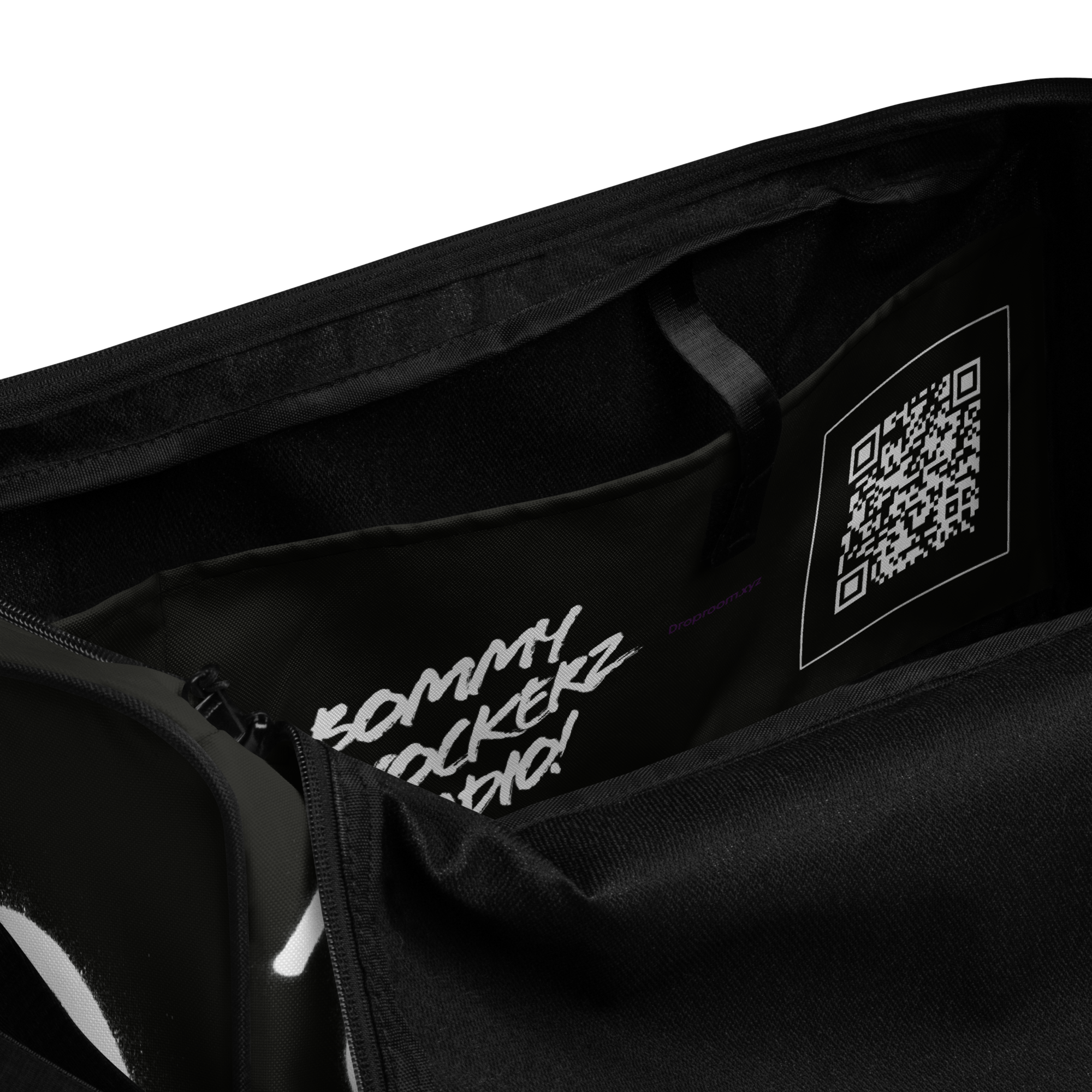 Duffle Bag - Bommy Print - (BLACK)