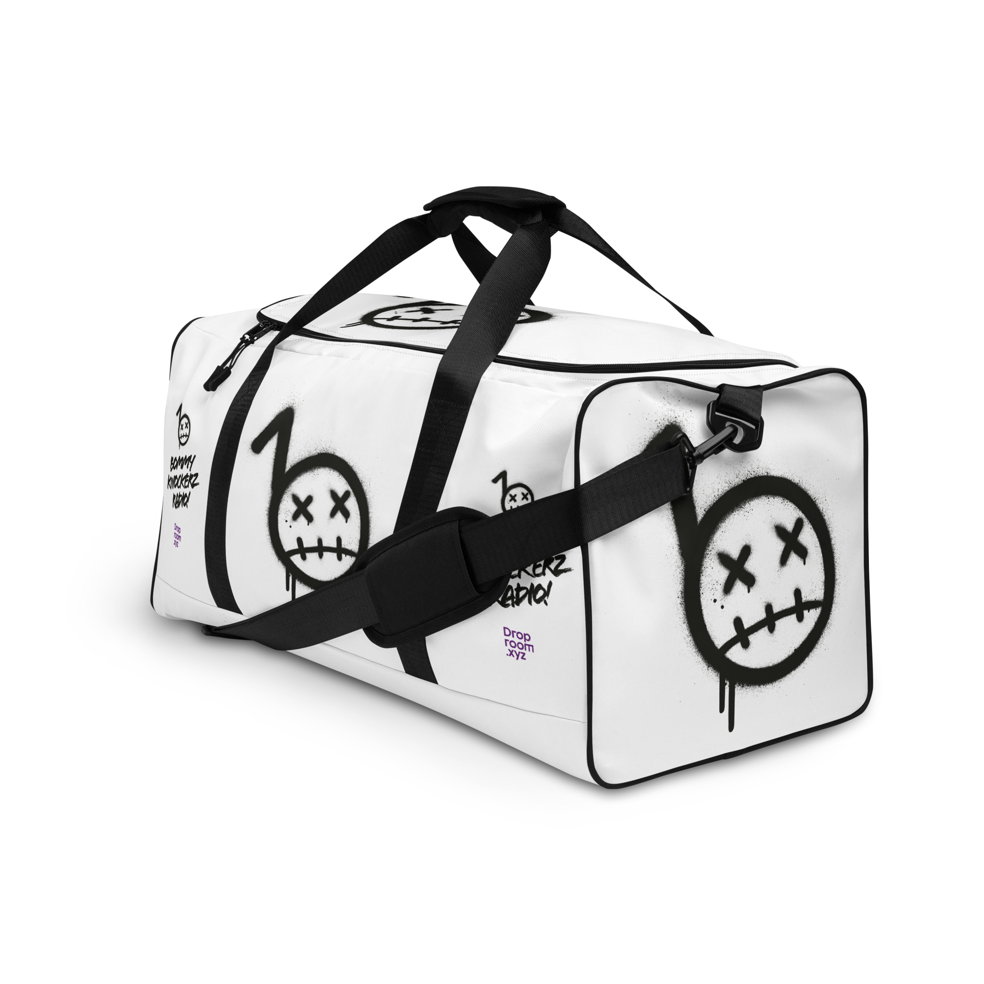 Duffle Bag - Bommy Print - (WHITE)