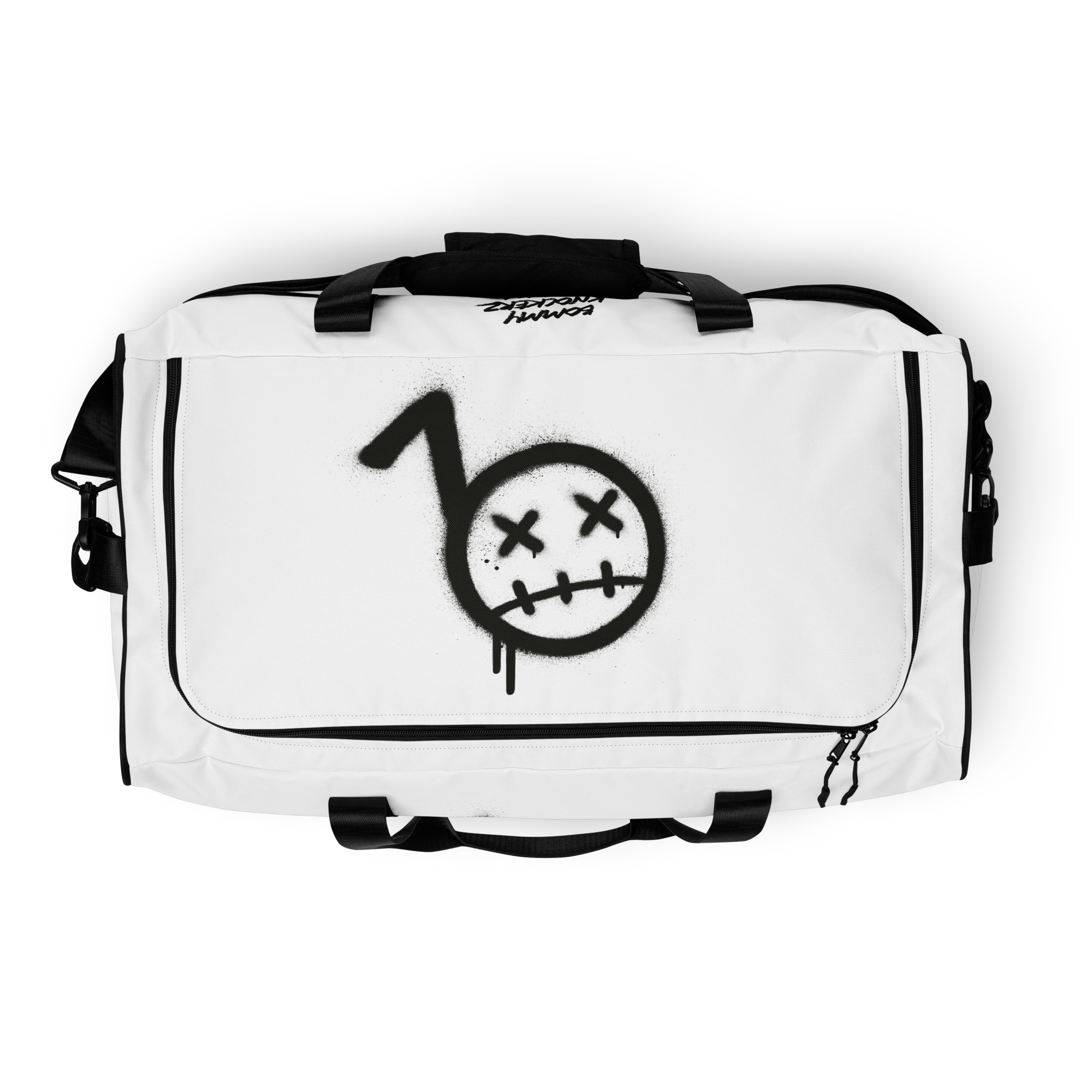 Duffle Bag - Bommy Print - (WHITE)