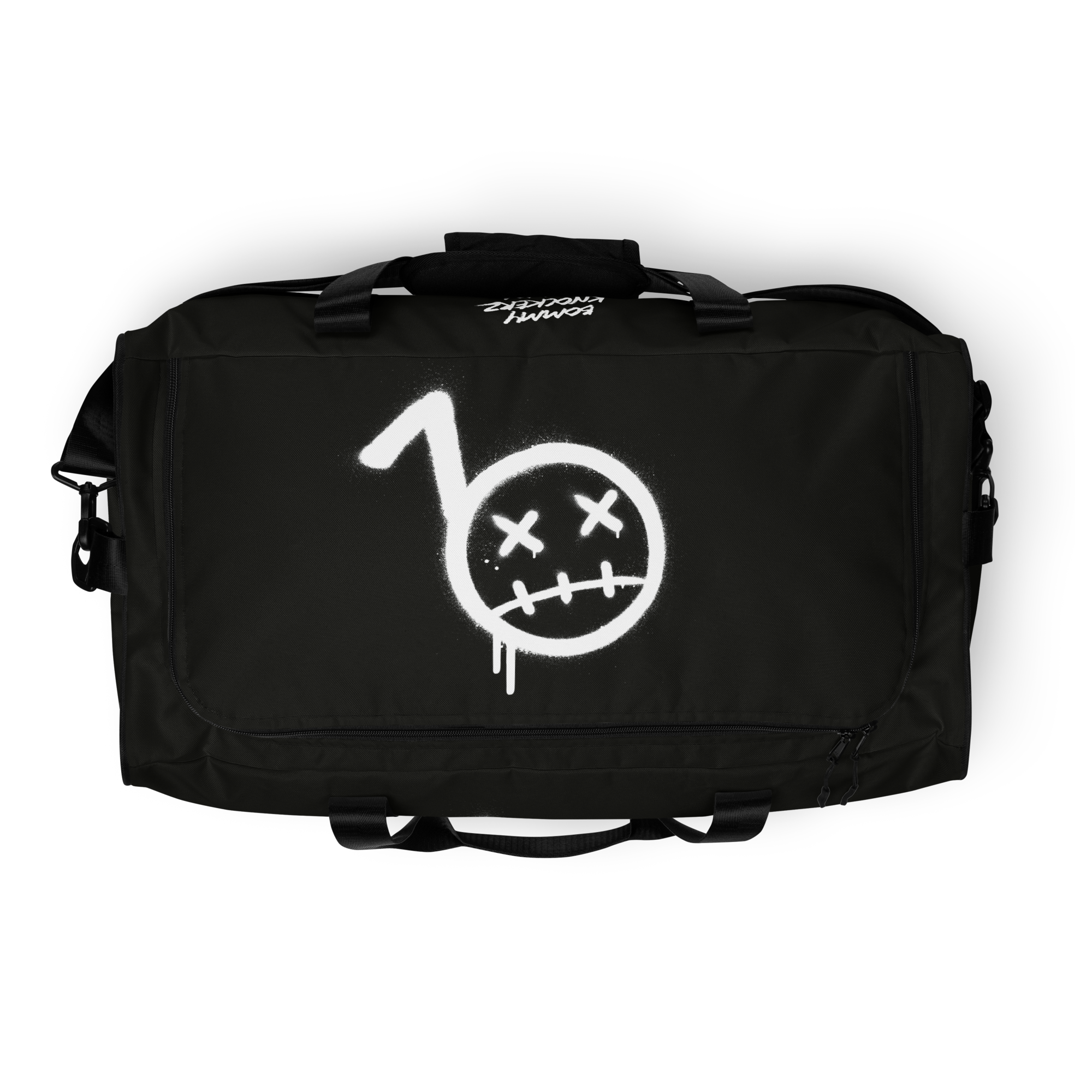 Duffle Bag - Bommy Print - (BLACK)