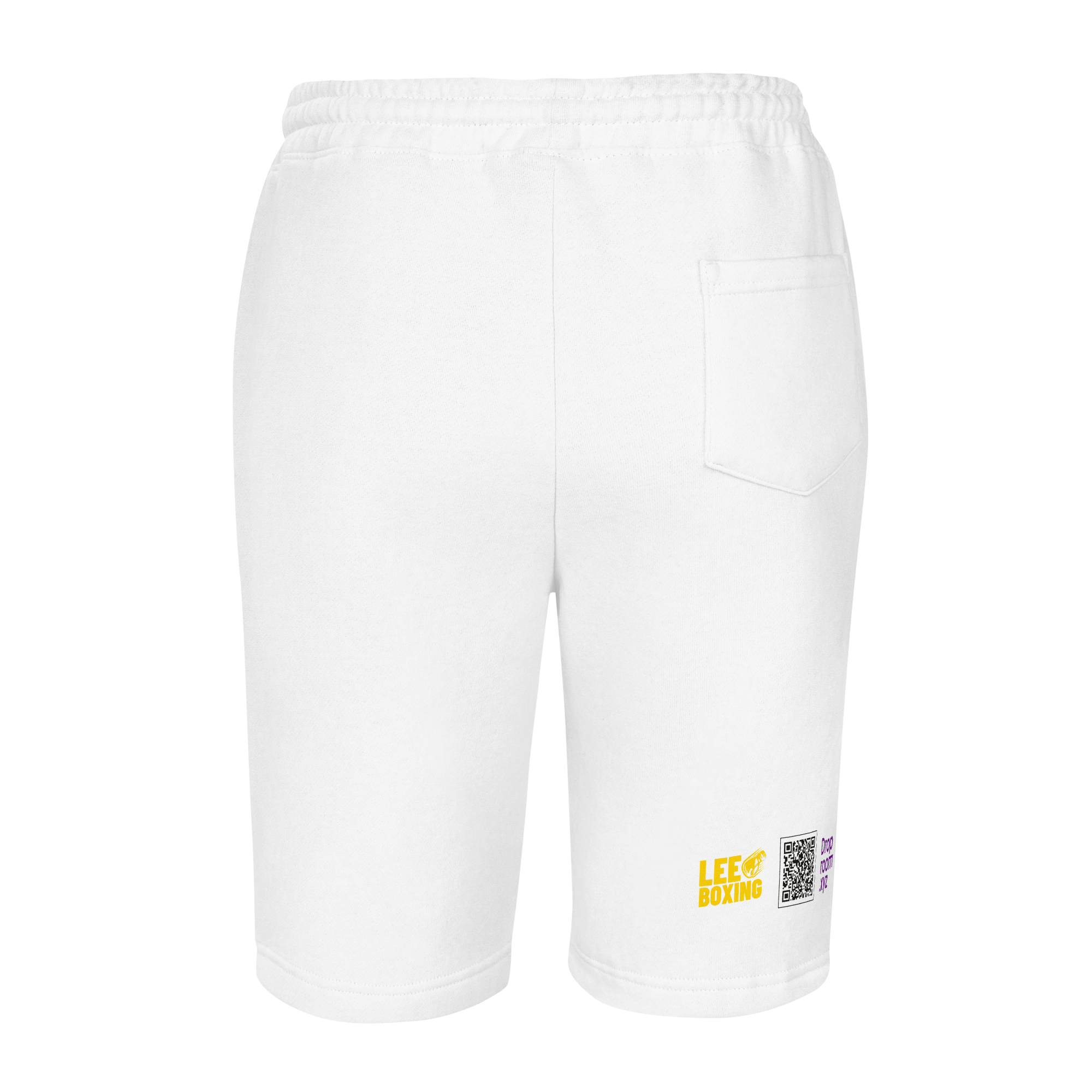 White Fleece Shorts