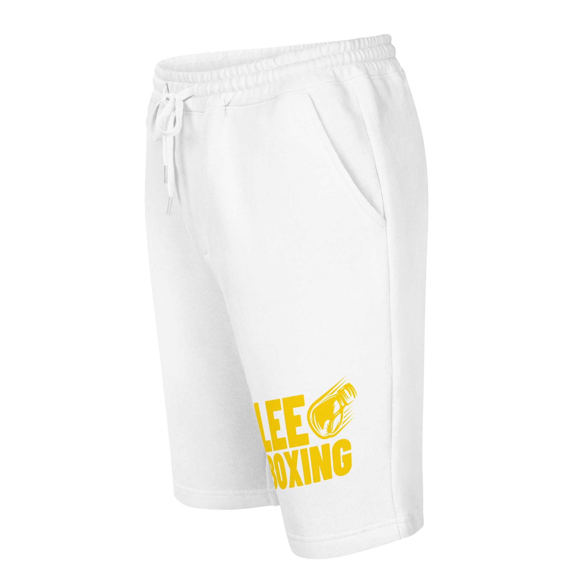 White Fleece Shorts