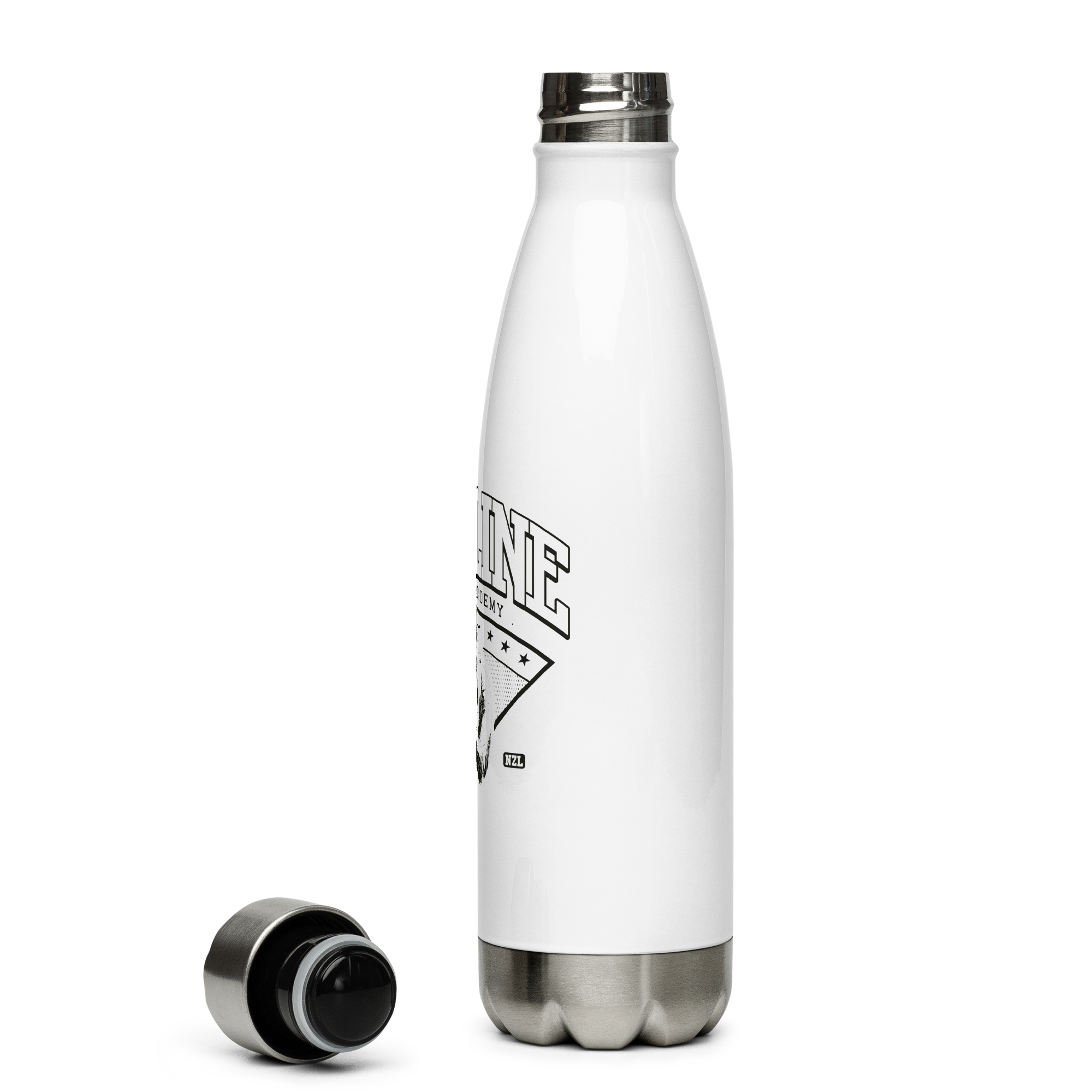 RLCA White Stainless Steel Water Bottle