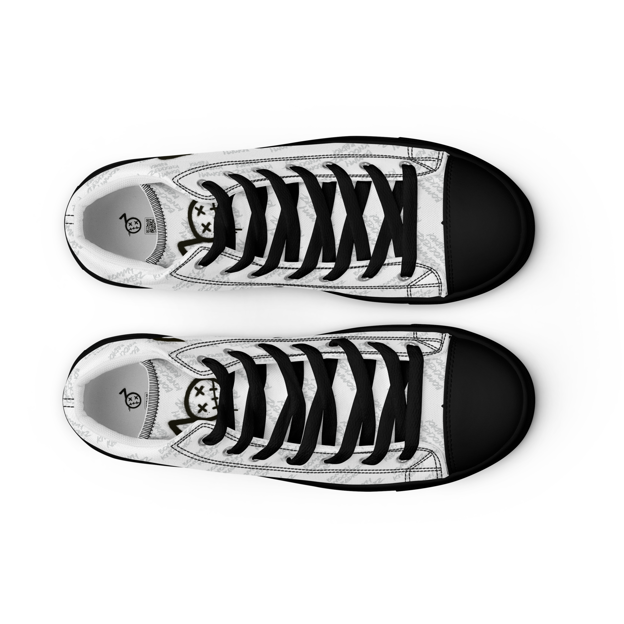 Women’s - High Top Sneakers - (WHITE)