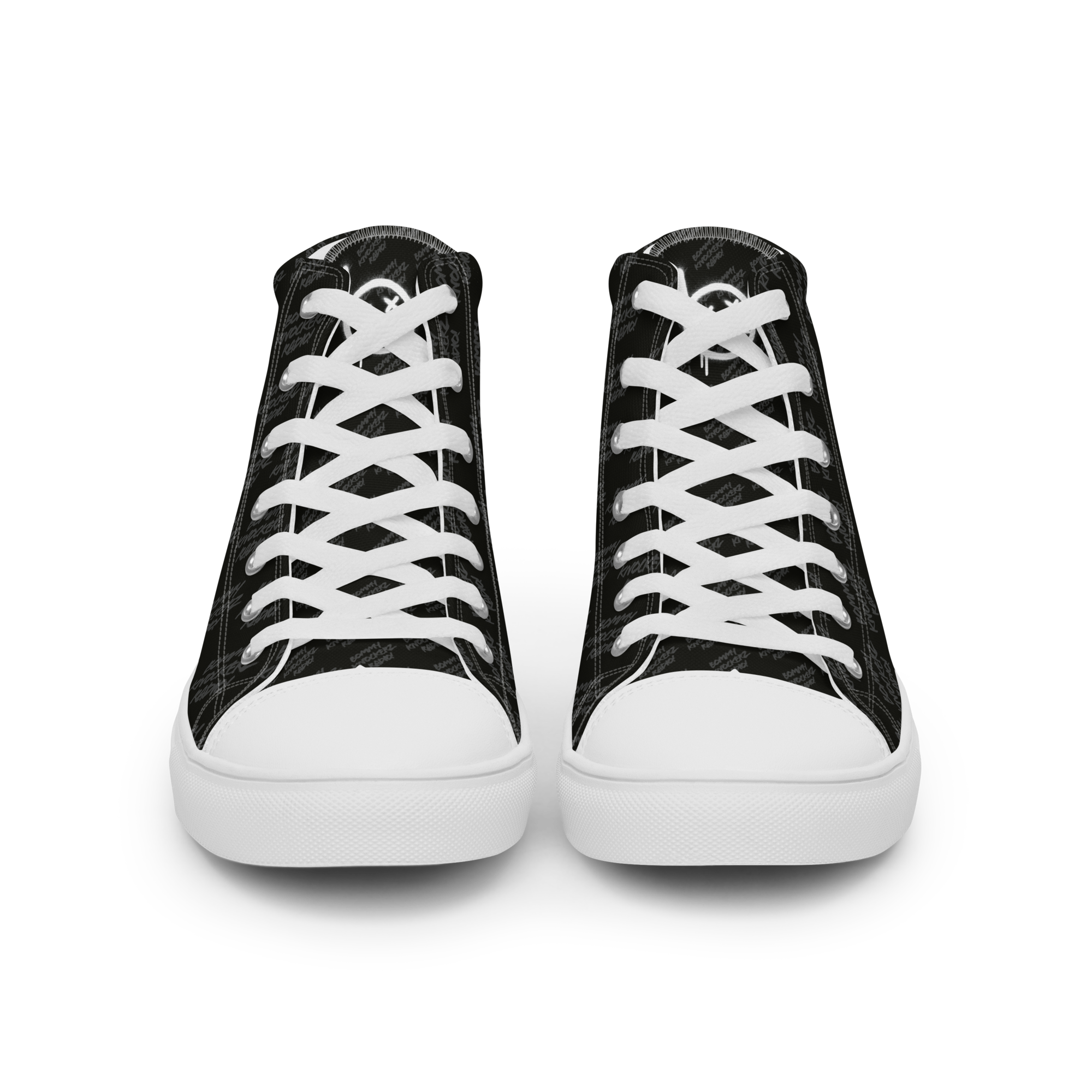 Women’s - High Top Sneakers - (BLACK)