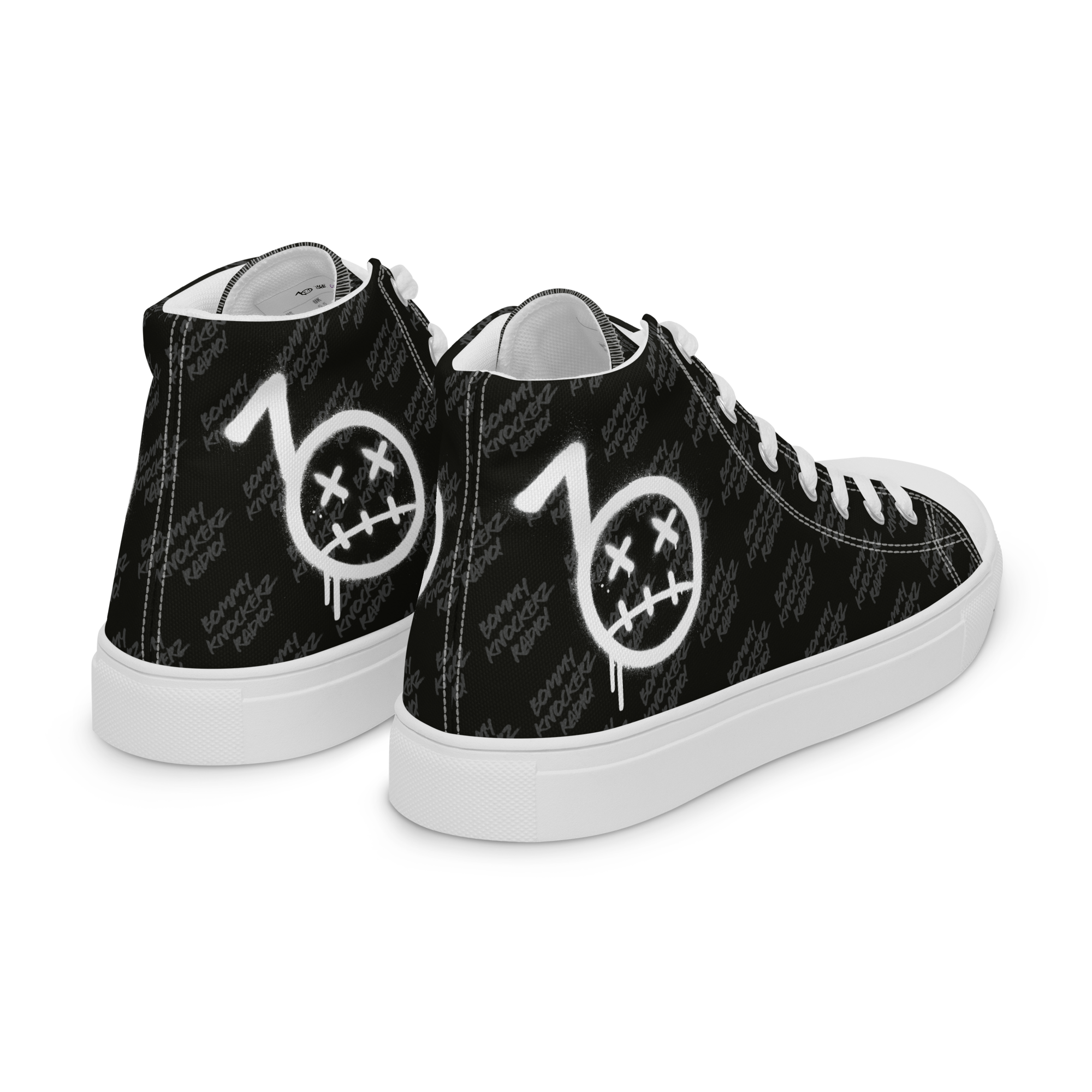 Women’s - High Top Sneakers - (BLACK)